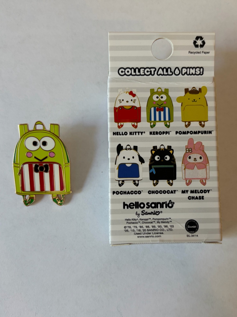 🩷Loungefly Sanrio Keroppi Mini Backpack Blind Box Enamel Pin
